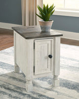 Havalance White/Gray Chairside End Table (Online Special Price) - Ornate Home