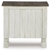 Havalance White/Gray Chairside End Table (Online Special Price) - Ornate Home
