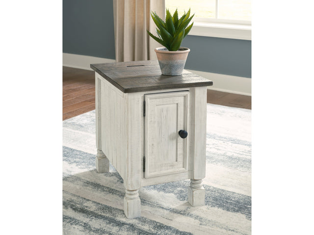 Havalance White/Gray Chairside End Table - Ornate Home