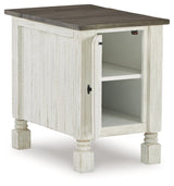 Havalance White/Gray Chairside End Table - Ornate Home