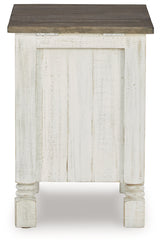 Havalance White/Gray Chairside End Table - Ornate Home