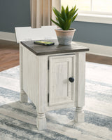 Havalance White/Gray Chairside End Table - Ornate Home