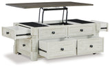 Havalance White/Gray Lift Top Coffee Table and 2 End Tables (Online Special Price) - Ornate Home