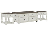 Havalance White/Gray Lift Top Coffee Table and 2 End Tables - Ornate Home