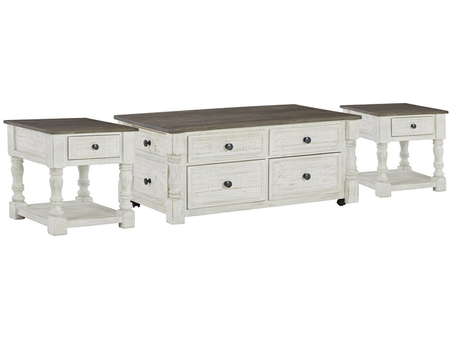 Havalance White/Gray Lift Top Coffee Table and 2 End Tables - Ornate Home