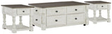 Havalance White/Gray Lift Top Coffee Table and 2 End Tables - Ornate Home