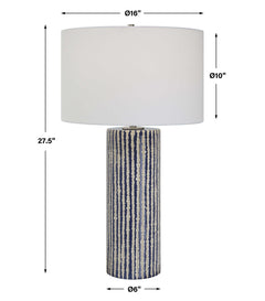 Havana Blue Table Lamp - Ornate Home