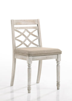 Havanna Off White 19"W Fabric Dining Chair (Set of 2) - Ornate Home