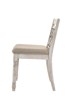 Havanna Off White 19"W Fabric Dining Chair (Set of 2) - Ornate Home