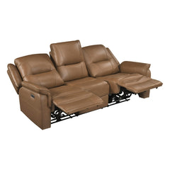 Haven Brown Power Double Reclining Sofa - Ornate Home