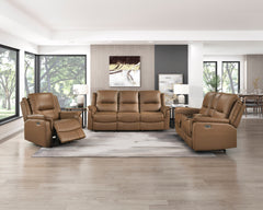 Haven Brown Power Reclining Chair - Ornate Home
