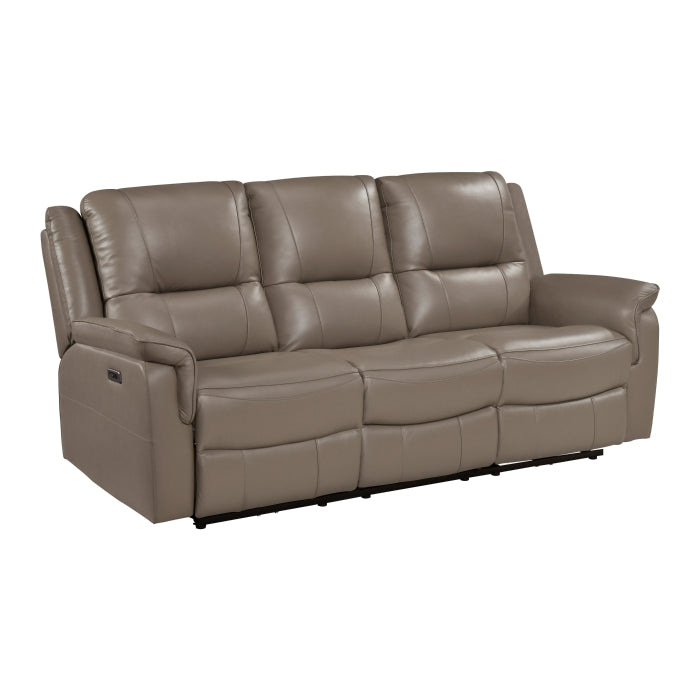 Haven Gray Power Double Reclining Sofa - Ornate Home