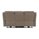 Haven Gray Power Double Reclining Sofa - Ornate Home