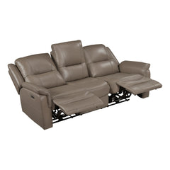 Haven Gray Power Double Reclining Sofa - Ornate Home