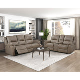 Haven Gray Power Double Reclining Sofa - Ornate Home