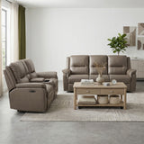Haven Gray Power Double Reclining Sofa - Ornate Home