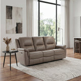 Haven Gray Power Double Reclining Sofa - Ornate Home