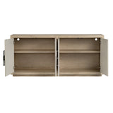 Haven Tan/Cream Four-Door Sideboard - Ornate Home