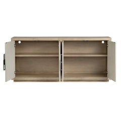 Haven Tan/Cream Four-Door Sideboard - Ornate Home