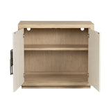 Haven Tan/Cream Two-Door Cabinet - Ornate Home
