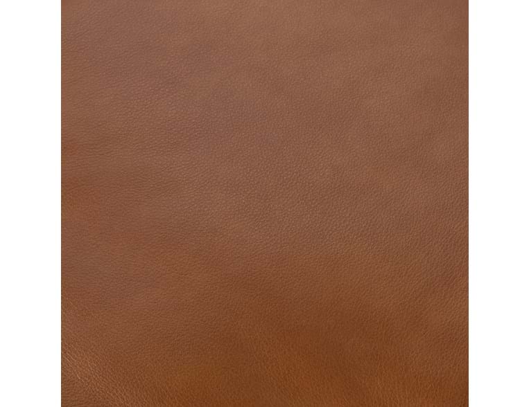 Haven Toffee Brown Leather Ottoman - Ornate Home