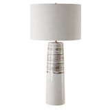 Haven White Glaze Table Lamp - Ornate Home