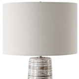 Haven White Glaze Table Lamp - Ornate Home