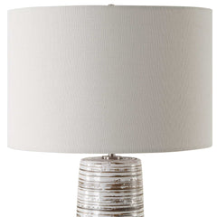 Haven White Glaze Table Lamp - Ornate Home