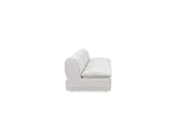 Haven White Leather 3 Piece Modular Sofa - Ornate Home