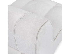 Haven White Upholstered Armless Chair - Ornate Home