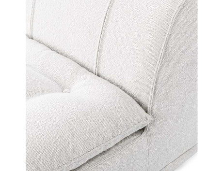 Haven White Upholstered Armless Chair - Ornate Home