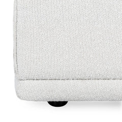 Haven White Upholstered Ottoman - Ornate Home