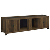 Havering Dark Pine 71-inch TV Stand Fireplace Media Console - Ornate Home