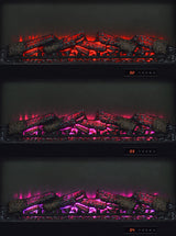 Havering Dark Pine 71-inch TV Stand Fireplace Media Console - Ornate Home