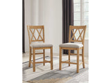Havonplane Brown Counter Height Dining Chair (Set of 2) - Ornate Home
