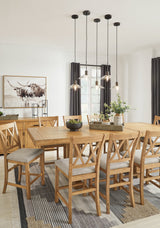 Havonplane Brown Counter Height Dining Extension Table - Ornate Home