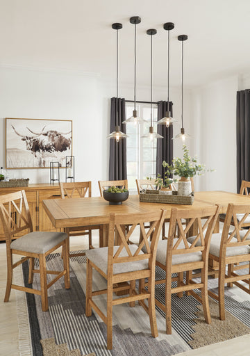 Havonplane Brown Counter Height Dining Extension Table - Ornate Home