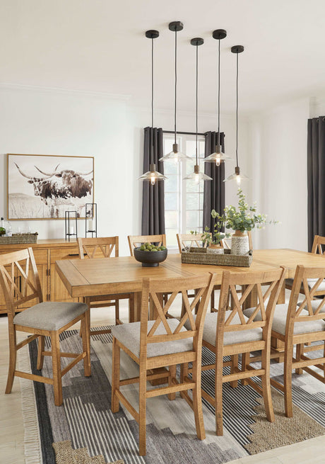 Havonplane Brown Counter Height Dining Room Set / 11pc - Ornate Home