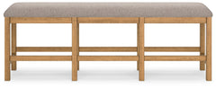 Havonplane Brown Counter Height Dining Table, 6 Barstools and Bench - Ornate Home