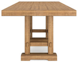 Havonplane Brown Counter Height Dining Table and 8 Barstools (Online Special Price) - Ornate Home