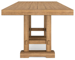 Havonplane Brown Counter Height Dining Table and 8 Barstools - Ornate Home