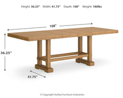 Havonplane Brown Counter Height Dining Table and 8 Barstools - Ornate Home