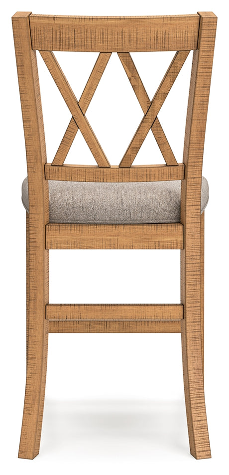 Havonplane Brown Counter Height Dining Table and 8 Barstools - Ornate Home