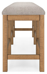 Havonplane Brown Counter Height Extension Dining Table 4 Barstools and Bench (Online Special Price) - Ornate Home