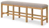 Havonplane Brown Counter Height Extension Dining Table 4 Barstools and Bench (Online Special Price) - Ornate Home