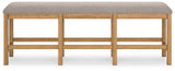 Havonplane Brown Counter Height Extension Dining Table 4 Barstools and Bench - Ornate Home