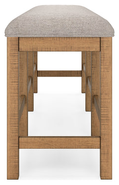 Havonplane Brown Counter Height Extension Dining Table 4 Barstools and Bench - Ornate Home