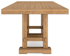 Havonplane Brown Counter Height Extension Dining Table and 6 Barstools - Ornate Home