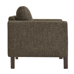 Hawken Antique/Espresso Boucle Fabric Accent Armchair - Ornate Home