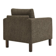 Hawken Antique/Espresso Boucle Fabric Accent Armchair - Ornate Home